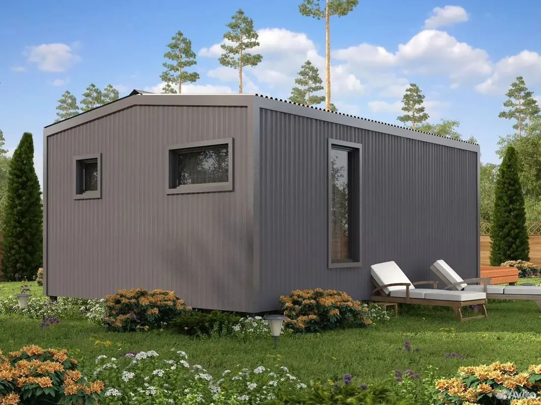 Дачный домик с верандой 39,5 м²