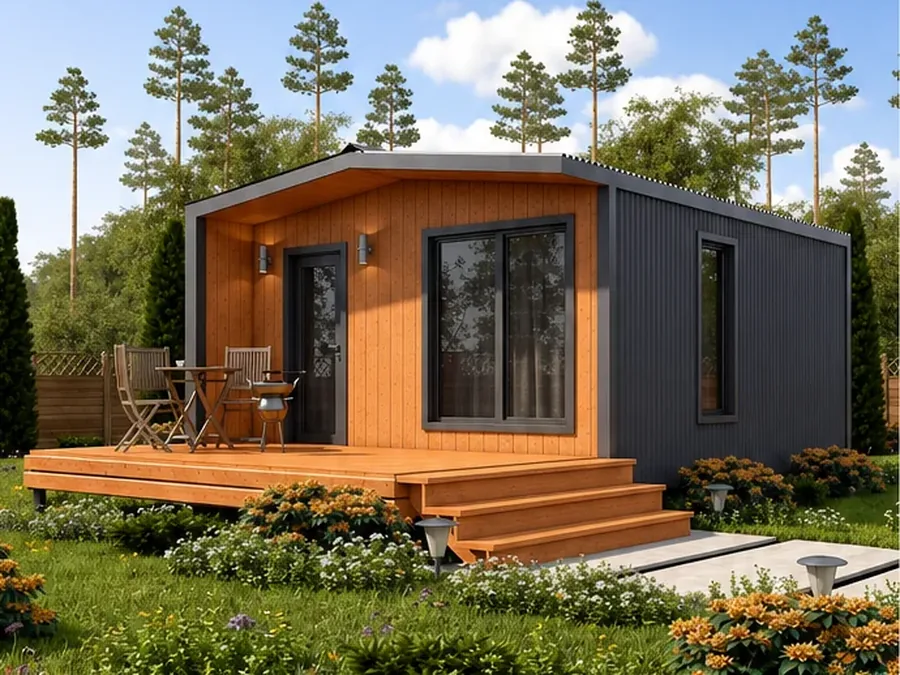 Дачный домик с верандой 39,5 м²