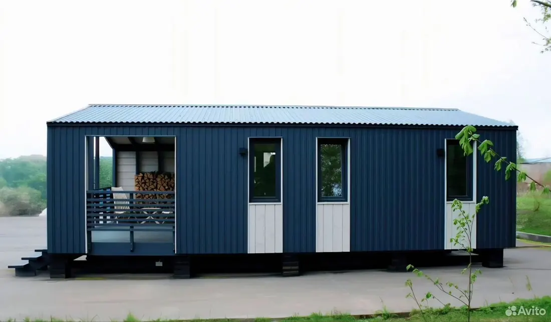 Модульный дом с террасой 40 м²