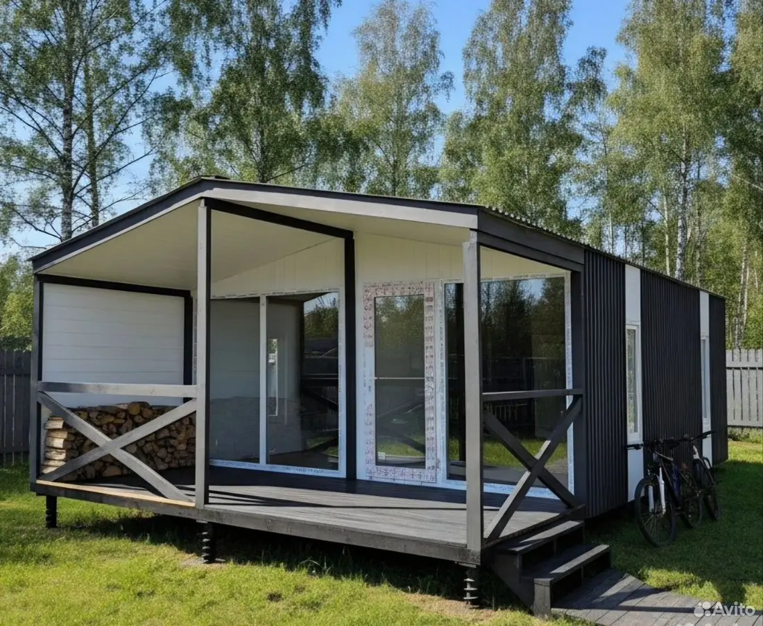 Дачный домик с террасой 46 м²